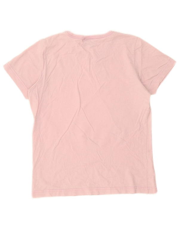Champion Camiseta gráfica para mujer Top UK 10 Small Pink Cotton