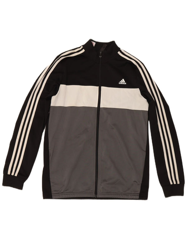 Adidas - Chaqueta de chándal Primegreen para niños, 15-16 años, color negro