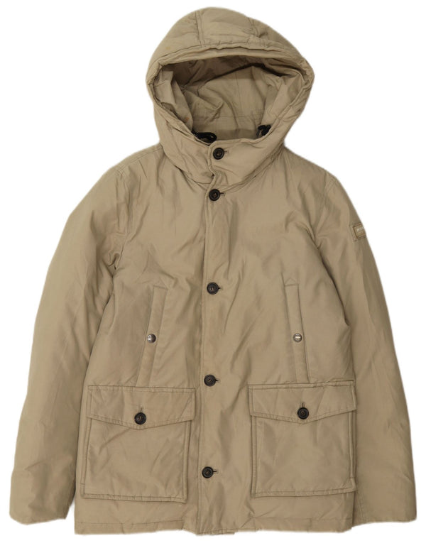 Woolrich Chaqueta acolchada con capucha para niño 11-12 años Algodón beige