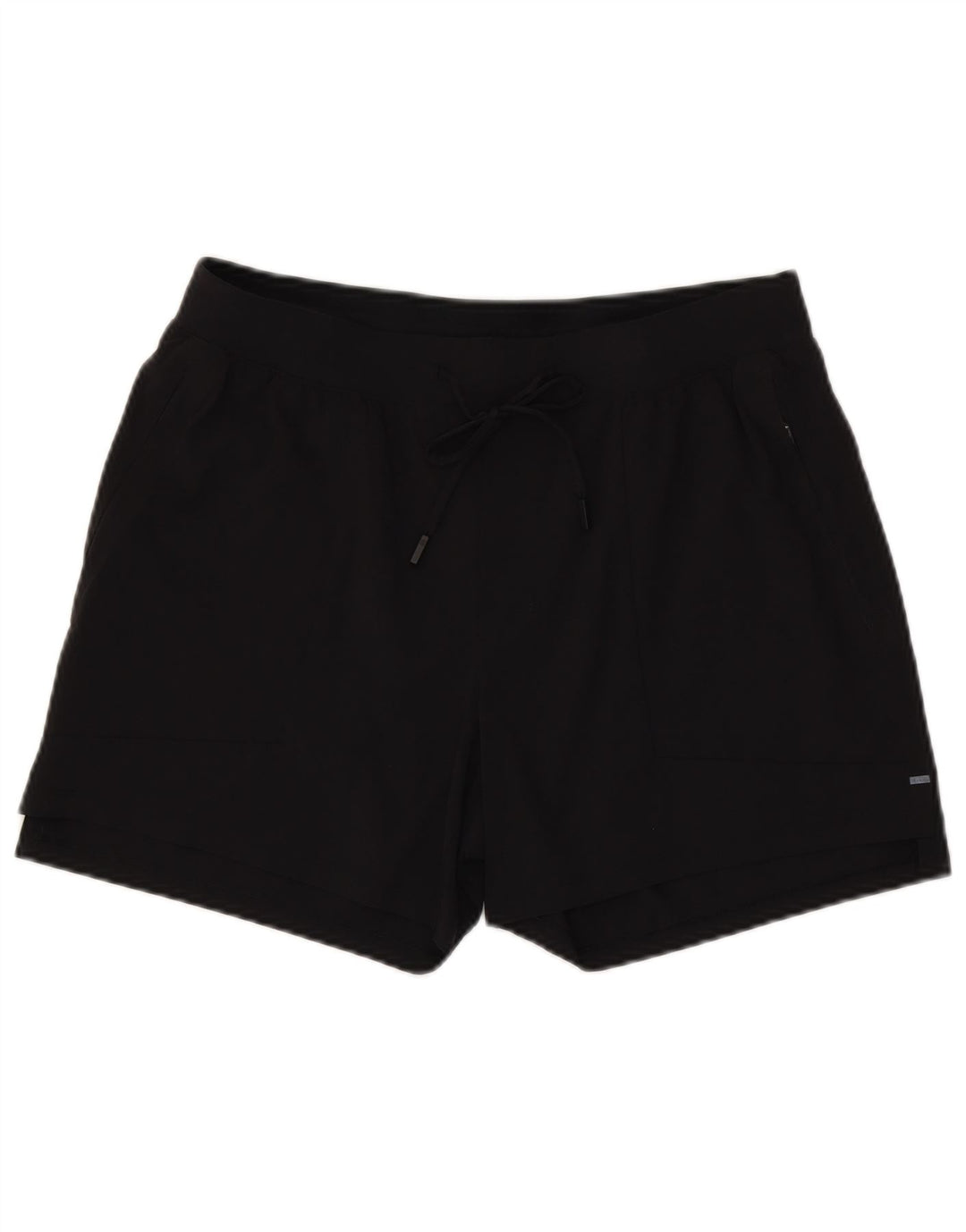 Pantalones cortos deportivos Lululemon para mujer, nailon negro grande