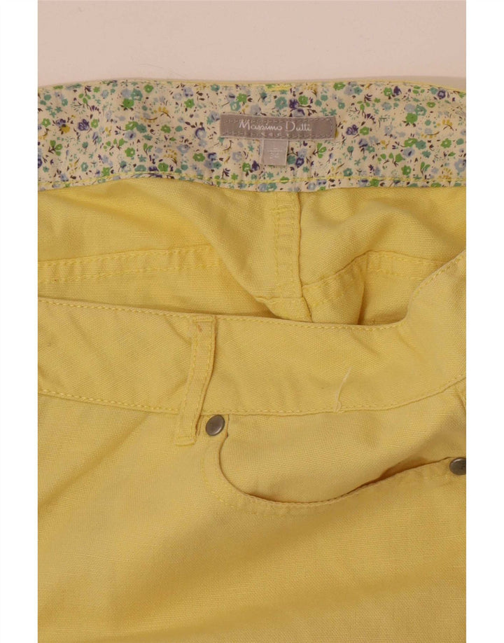 Massimo Dutti Shorts Casual Mujer Grande W34 Amarillo