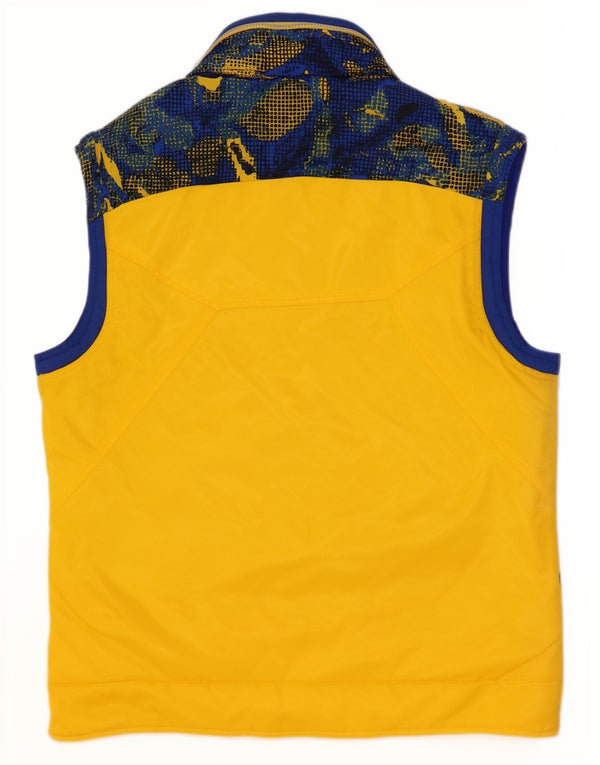 Fila - Chaleco de esquí para hombre (talla 38), color amarillo medio, poliéster geométrico, deportivo