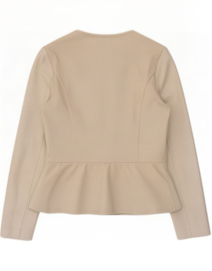 Falconeri Chaqueta de cuero para mujer Reino Unido 44 Grande Beige