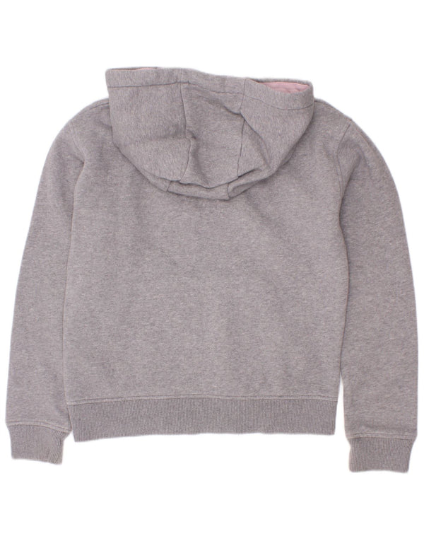 Jack Wills Jersey con capucha gráfica para niña 8-9 años Algodón gris