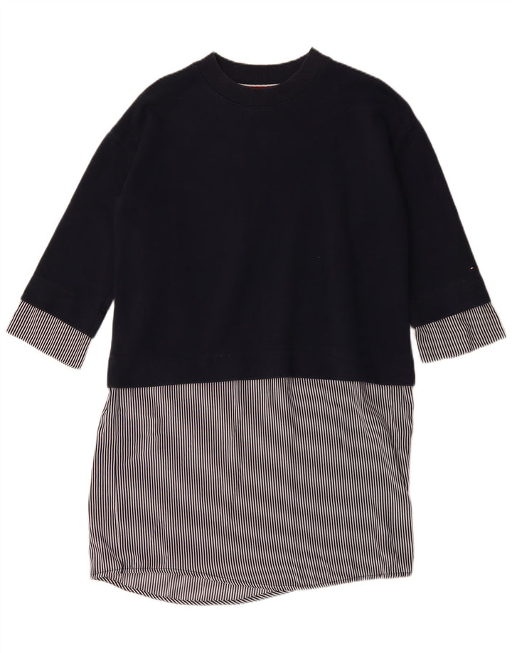 TOMMY HILFIGER Vestido recto para mujer UK 44 Medio Azul marino Colorblock