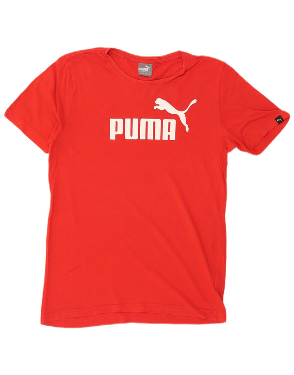 Puma Camiseta gráfica para hombre Top Small Red Cotton