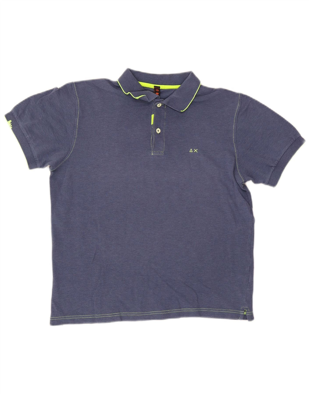 Polo Sun68 para hombre de algodón azul marino mediano