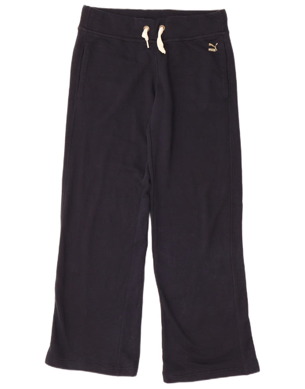 Puma Pantalones de chándal de pierna ancha para mujer UK 18 XL Algodón azul marino