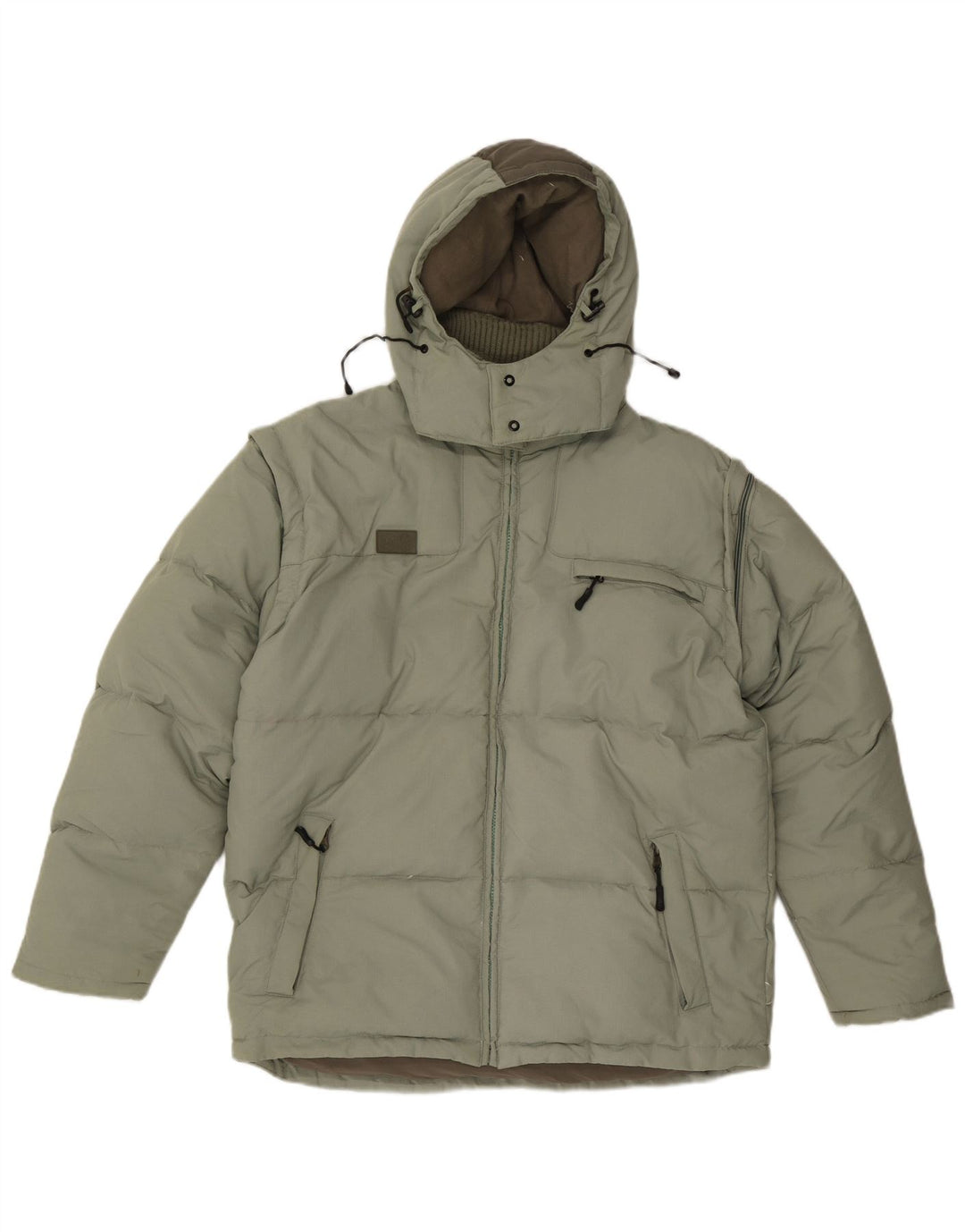 Fila Chaqueta acolchada con capucha para hombre UK 40 Large Green