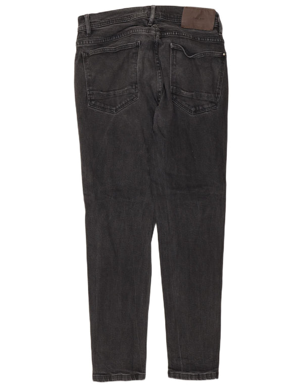 Zara Mens Slim Jeans EU 44 Large W34 L30 Gris Algodón