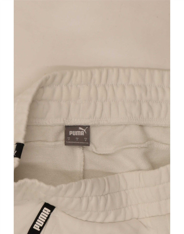 Puma Pantalones cortos deportivos gráficos para mujer UK 10 Small White