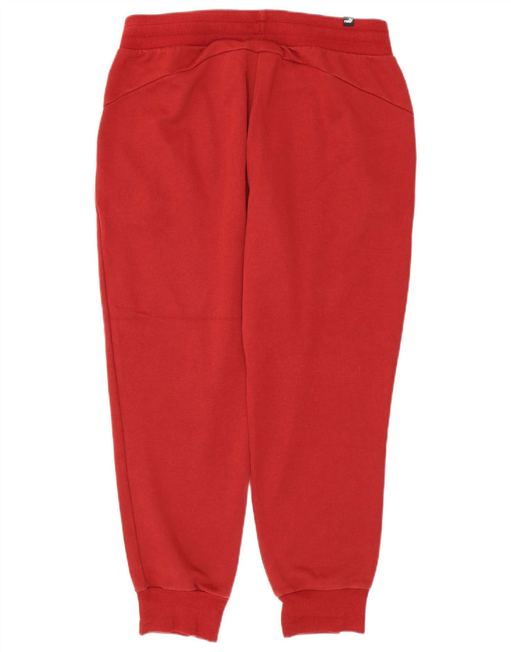 PUMA Pantalones de chándal para hombre Joggers Large Red Cotton
