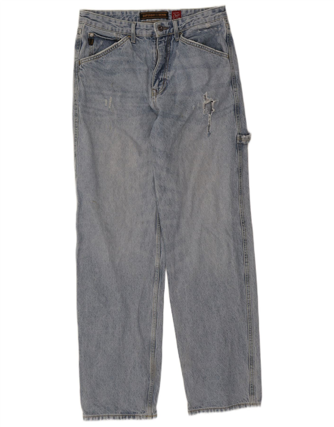 Superdry Vaqueros Cargo Rectos Para Hombre W32 L34 Azul