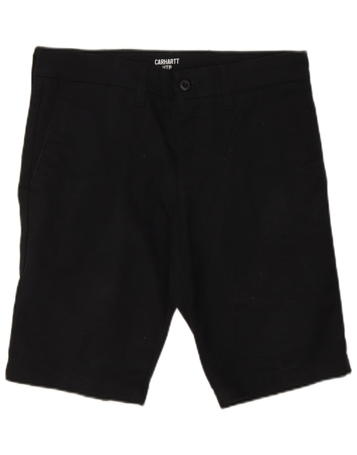 Carhartt Pantalones cortos chinos para hombre W29 Algodón negro mediano