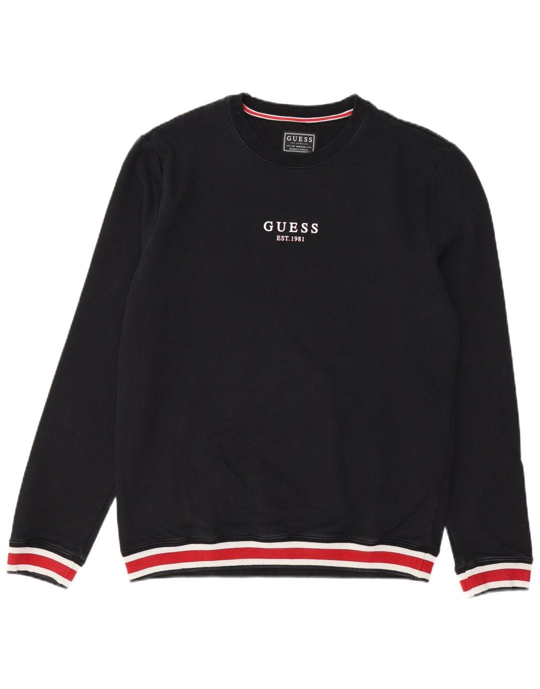 GUESS Sudadera Slim Fit para Hombre UK 40 Medium Black Colourblock