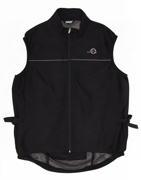 Shamp Mens Racer Gilet UK 40 Grande Poliéster Negro
