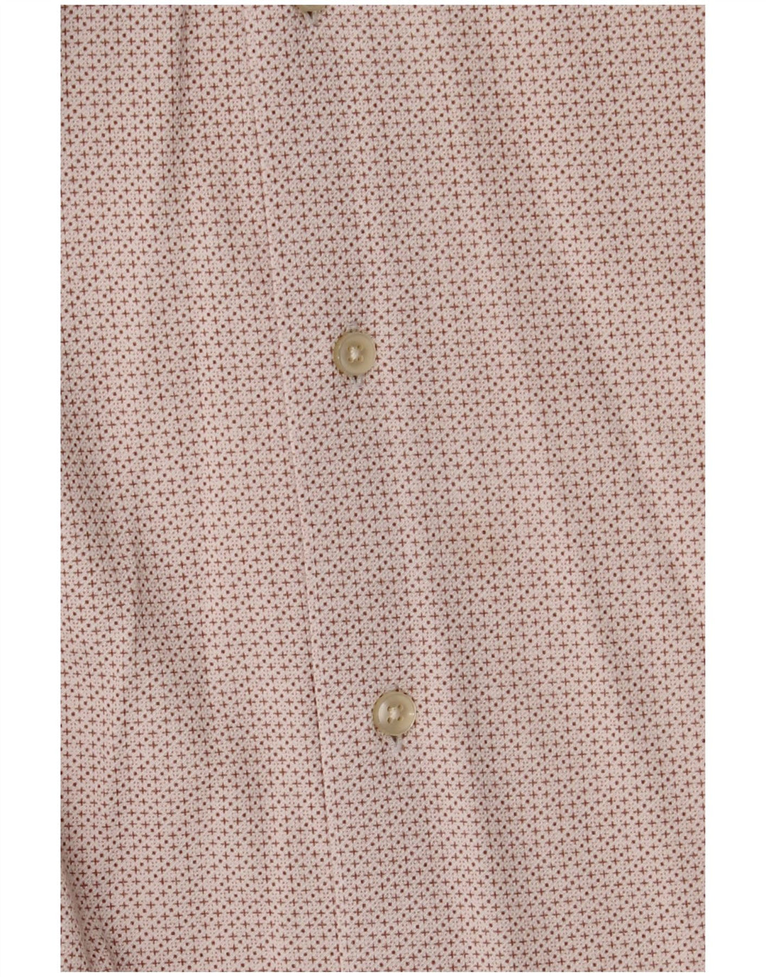 Tommy Hilfiger Camisa Regular Fit De Algodón Geométrico Blanco Roto Medio Para Hombre