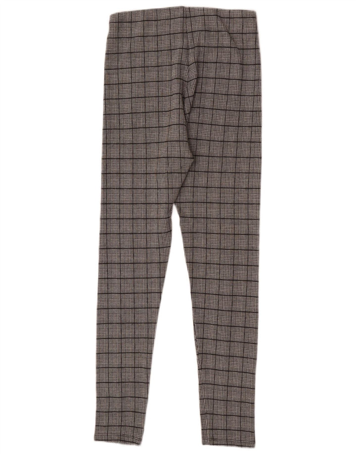 Zara Mujer Leggings Cuadros Gris Medio