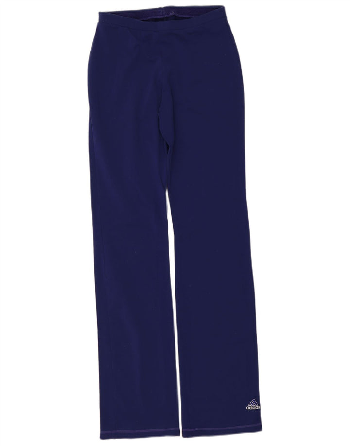 Adidas Pantalones de chándal para mujer UK 44 Mediano Púrpura Poliamida
