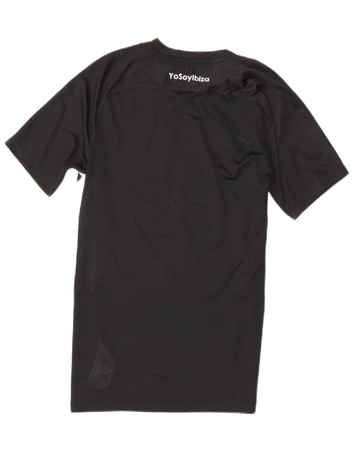Nike Ibiza Graphic Camiseta para hombre, talla pequeña, poliéster negro