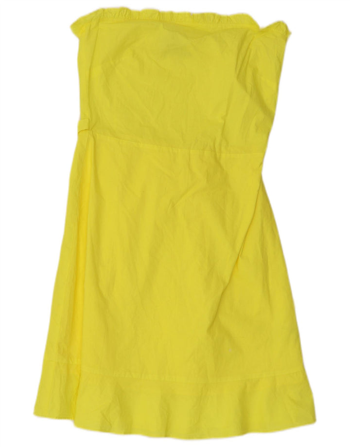 Oasis Vestido Sin Tirantes Para Mujer UK 40 Small Viscosa Amarilla