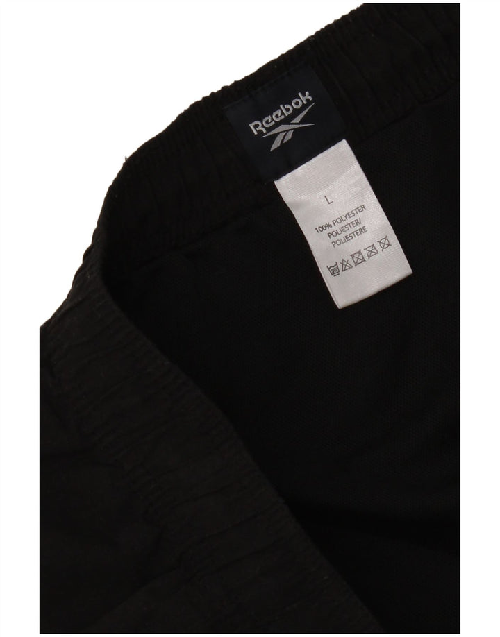 Reebok Pantalones cortos deportivos para mujer UK 46 Grande Poliéster negro