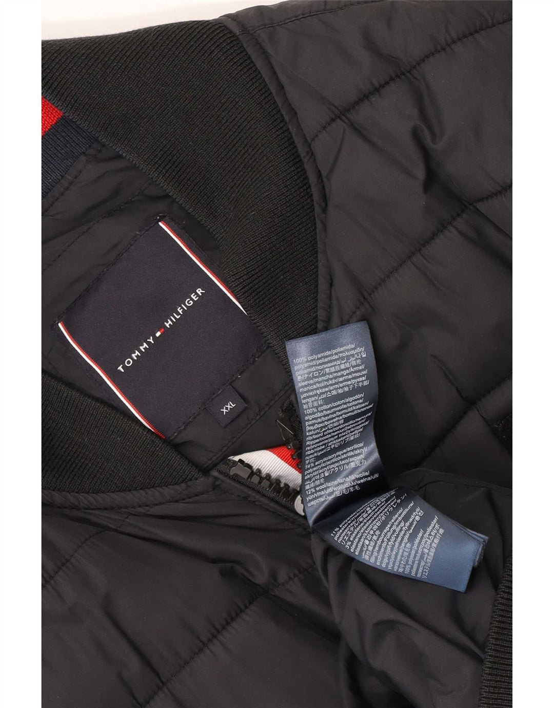 Tommy Hilfiger Chaqueta acolchada para hombre UK 44 2XL Poliamida negra