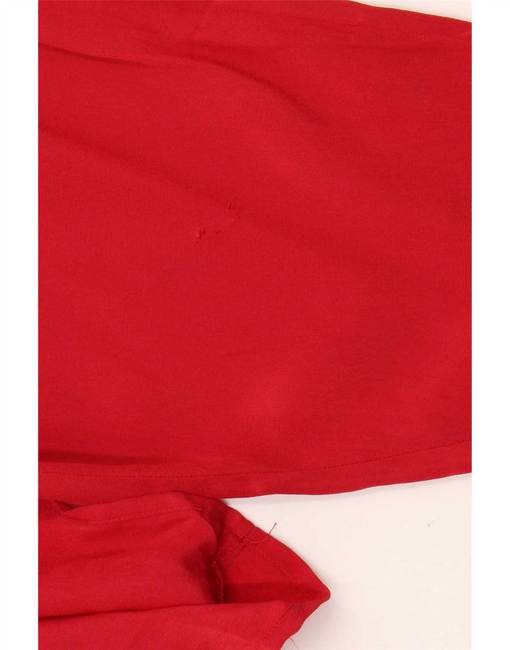 Blusa holgada vintage para mujer Top IT 42 Acetato rojo medio