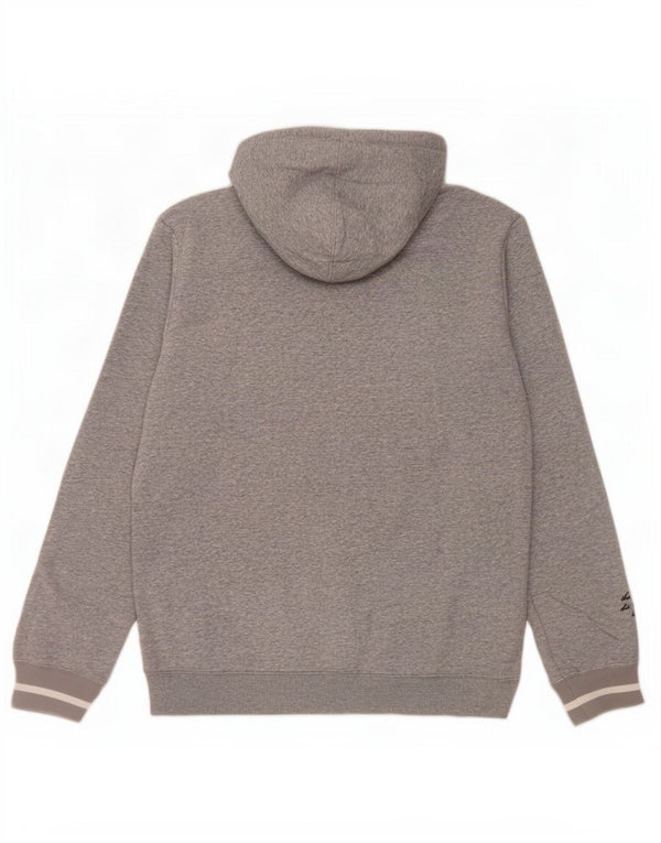 Adidas Hombre Sudadera Con Capucha Gráfica Jersey De Algodón Moteado Gris Medio