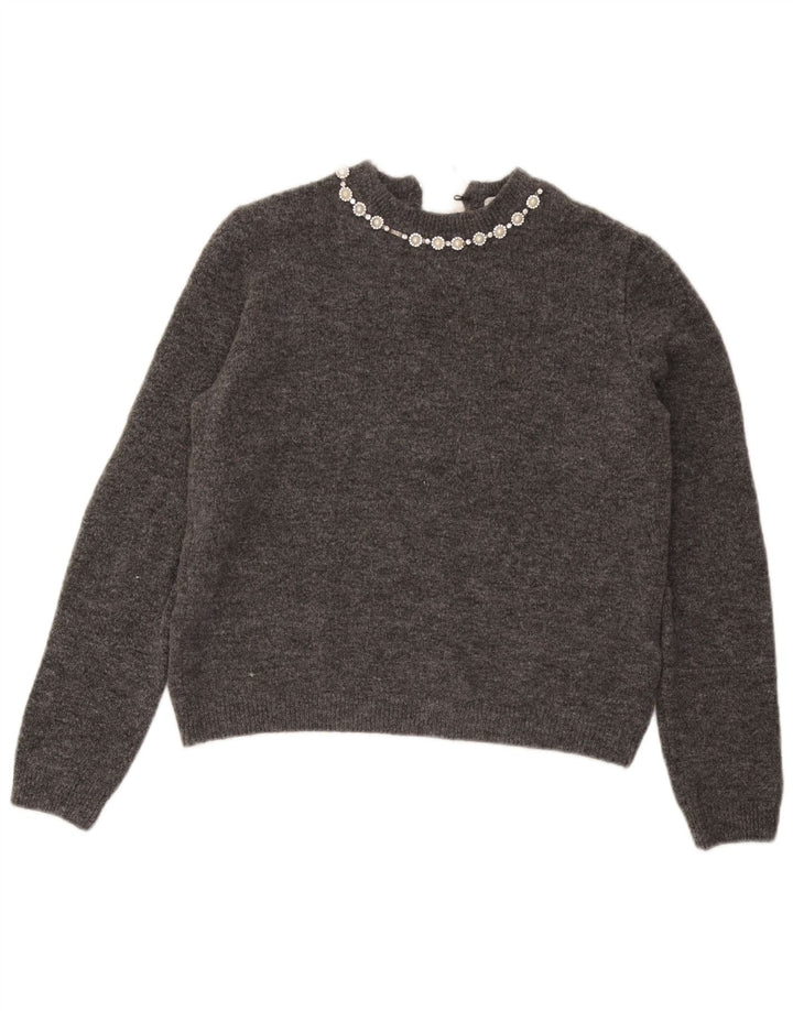 Marks & Spencer Suéter tipo jersey con cuello barco para mujer Reino Unido 44 Acrílico gris medio
