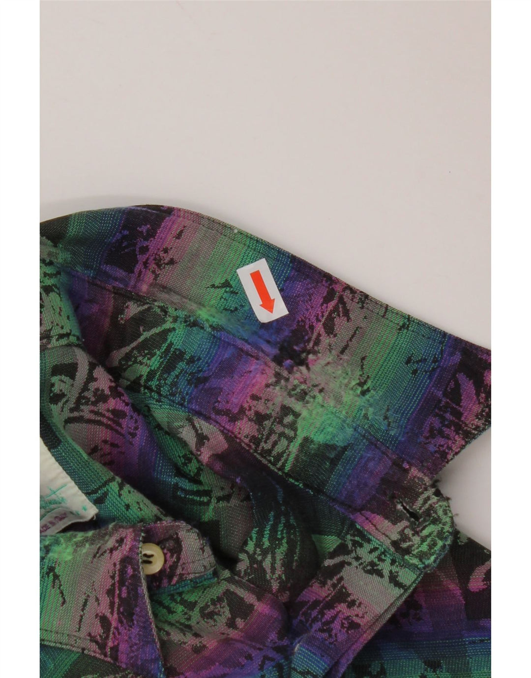 EMOZIONI Camisa con estampado abstracto para hombre, talla grande, algodón multicolor