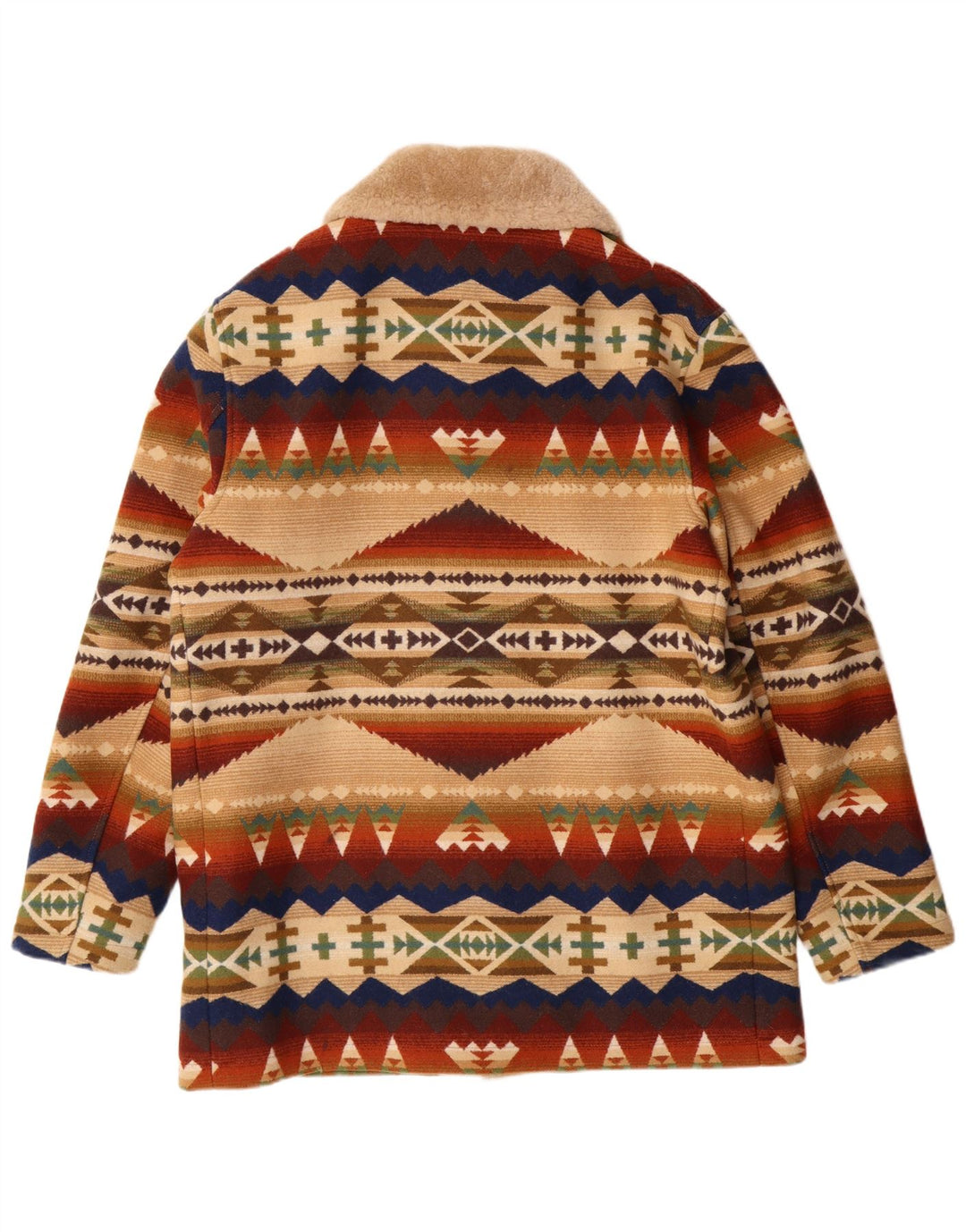 Pendleton Abrigo para hombre Reino Unido 40 Grande Multicolor Geométrico Lana Azteca