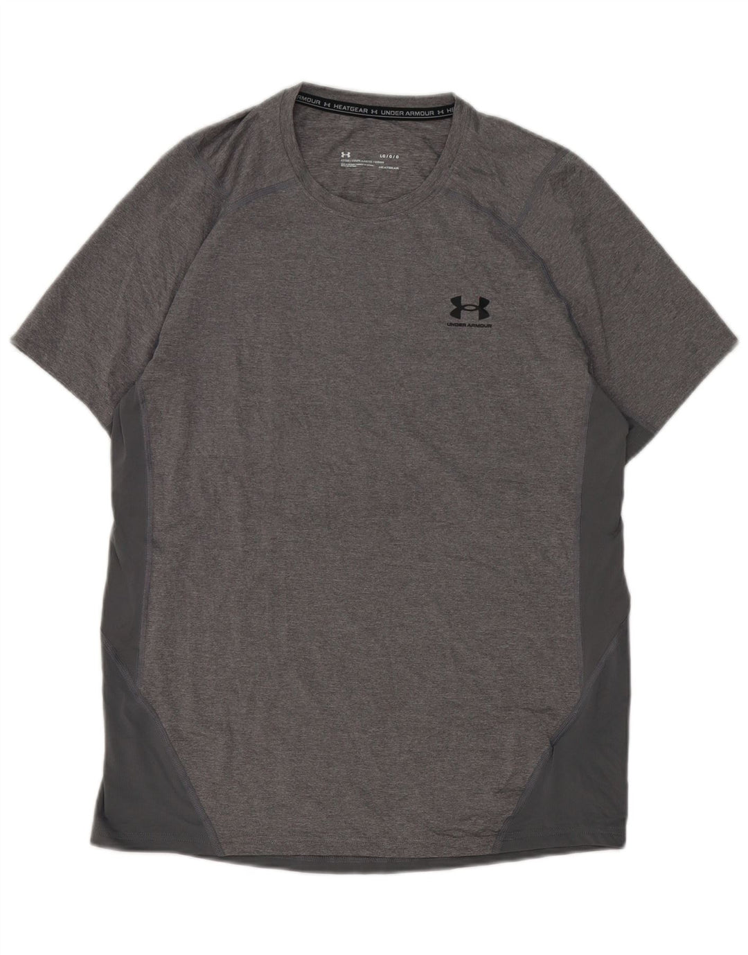 Under Armour Camiseta Heat Gear para hombre Top poliéster gris grande