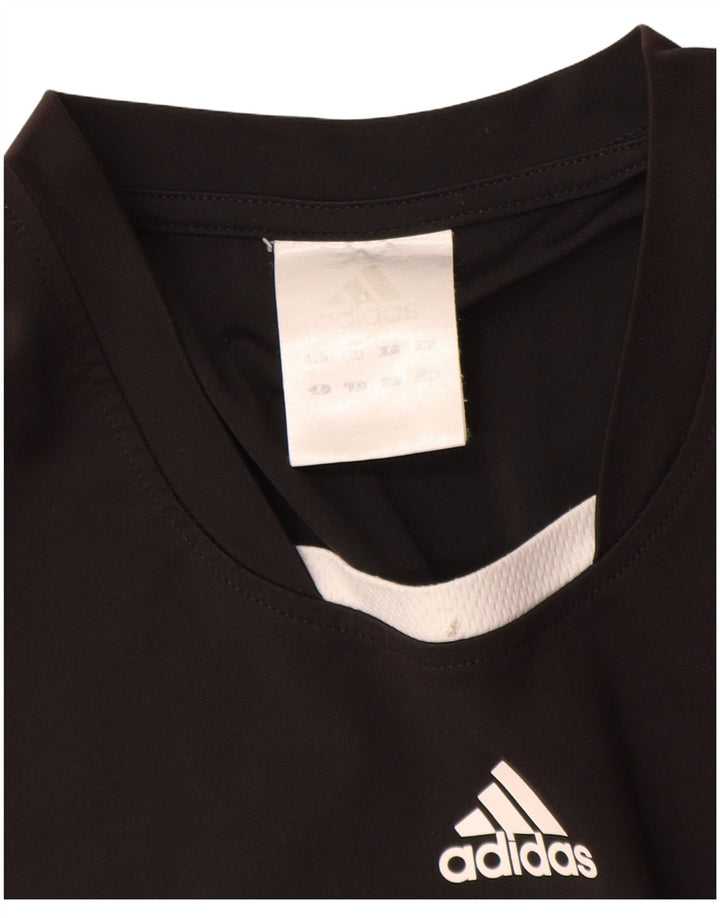Adidas Hombre Camiseta Top XL Negro Colorblock Poliéster