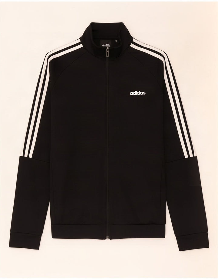 Adidas Mujer Climalite Chándal Top Chaqueta Reino Unido 12/14 Mediano Negro