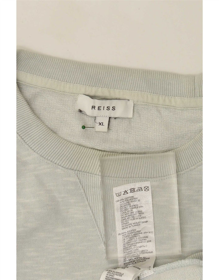 Sudadera Reiss Hombre Jumper XL Algodón Moteado Gris
