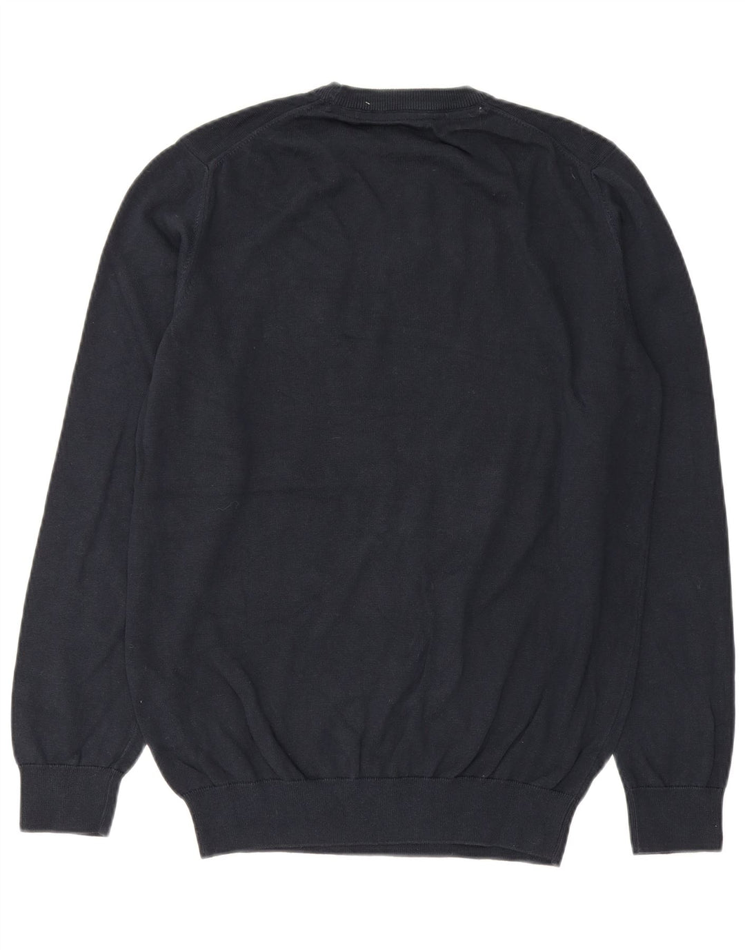 Barbour Jersey De Cuello Redondo Para Hombre Jersey De Algodón Azul Marino Medio