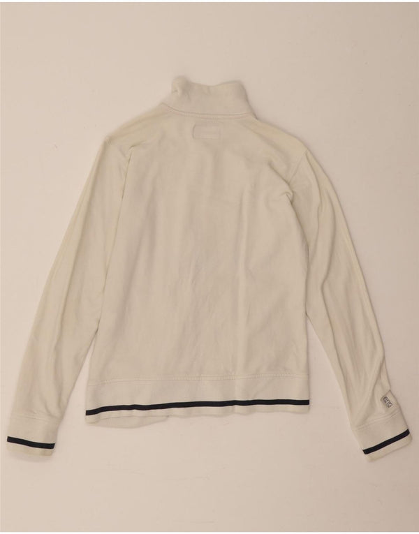Reebok Chaqueta de chándal para mujer UK 12 Mediana Algodón blanco