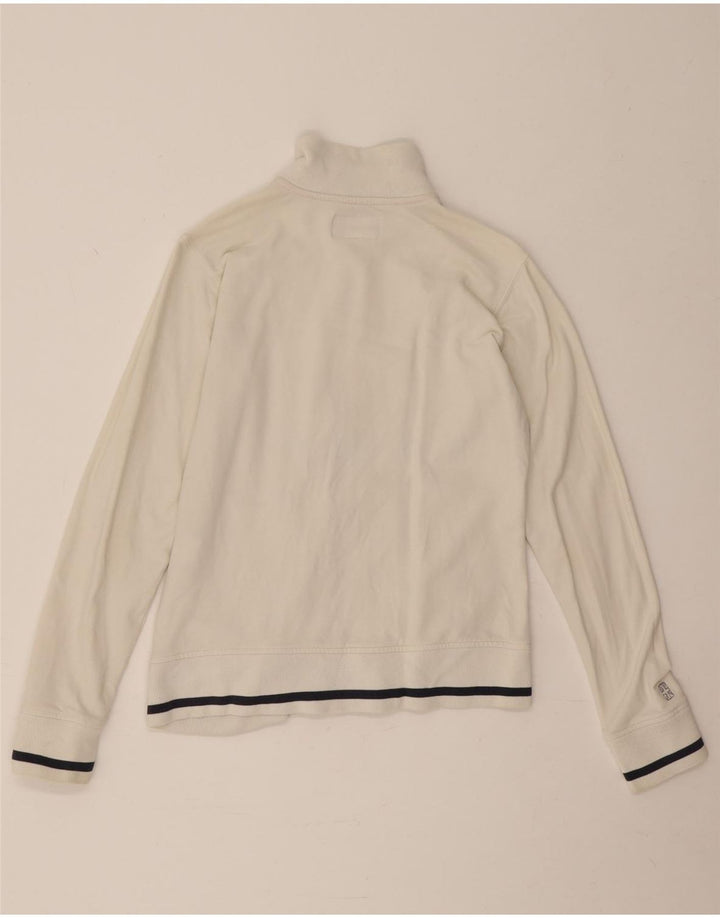 Reebok Chaqueta de chándal para mujer UK 12 Mediana Algodón blanco