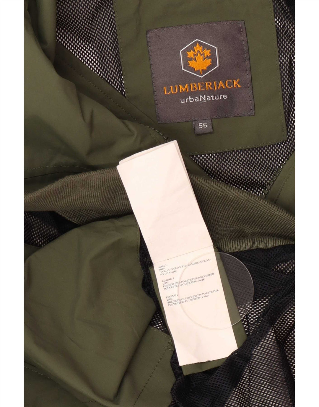 Lumberjack Chaqueta Bomber para Hombre EU 56 3XL Nylon Verde