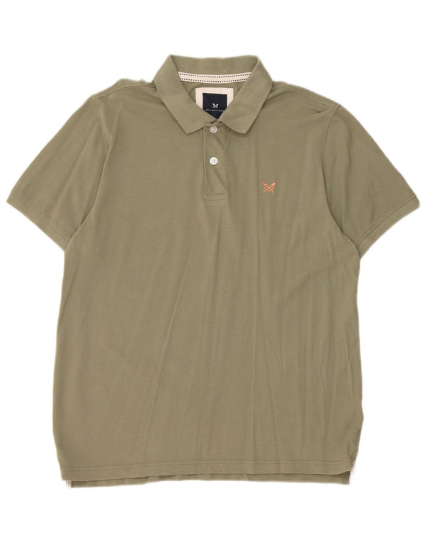 Crew Clothing Polo para hombre de algodón caqui grande