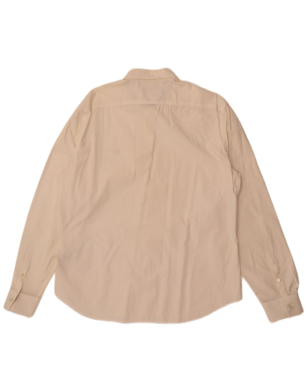 Camisa Burberry Hombre XL Algodón Blanco