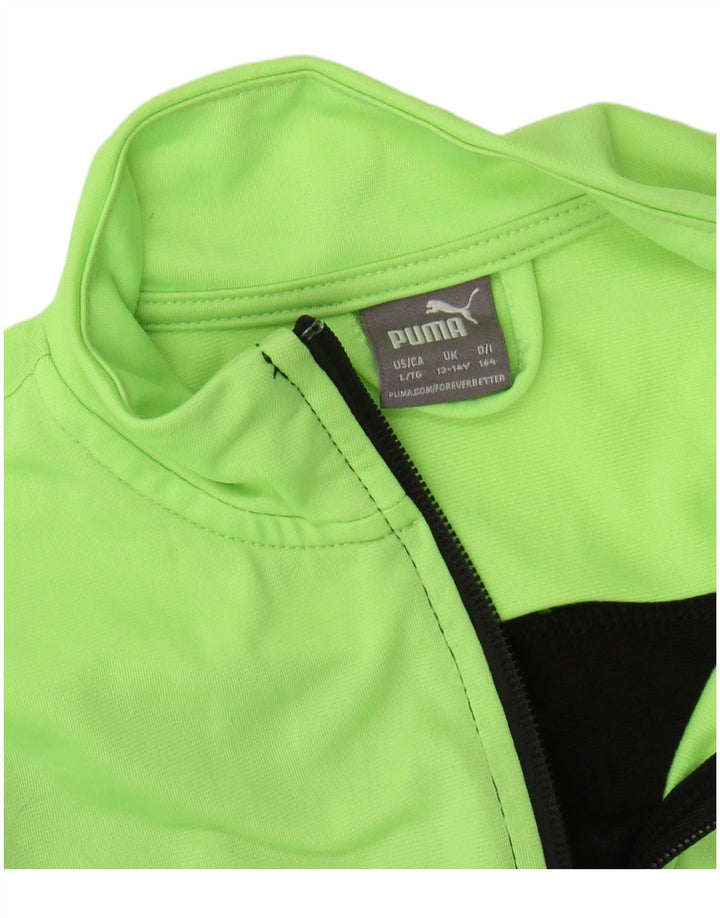 PUMA Chaqueta de chándal para niños 13-14 años, color negro