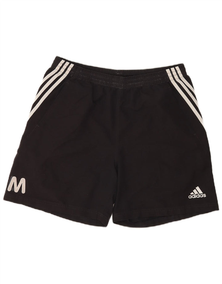 Adidas Pantalones cortos deportivos gráficos para hombre XL Poliéster negro
