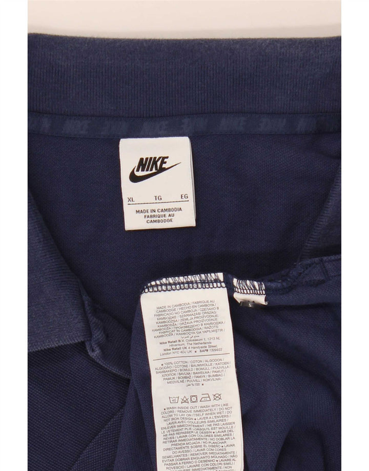Polo Nike Hombre XL Azul Marino Algodón