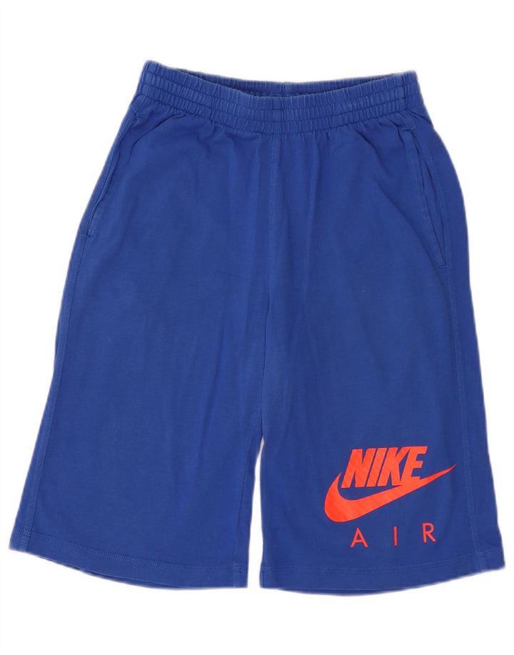 Nike - Pantalones cortos deportivos con gráficos para niños, 12-13 años, talla grande, color azul