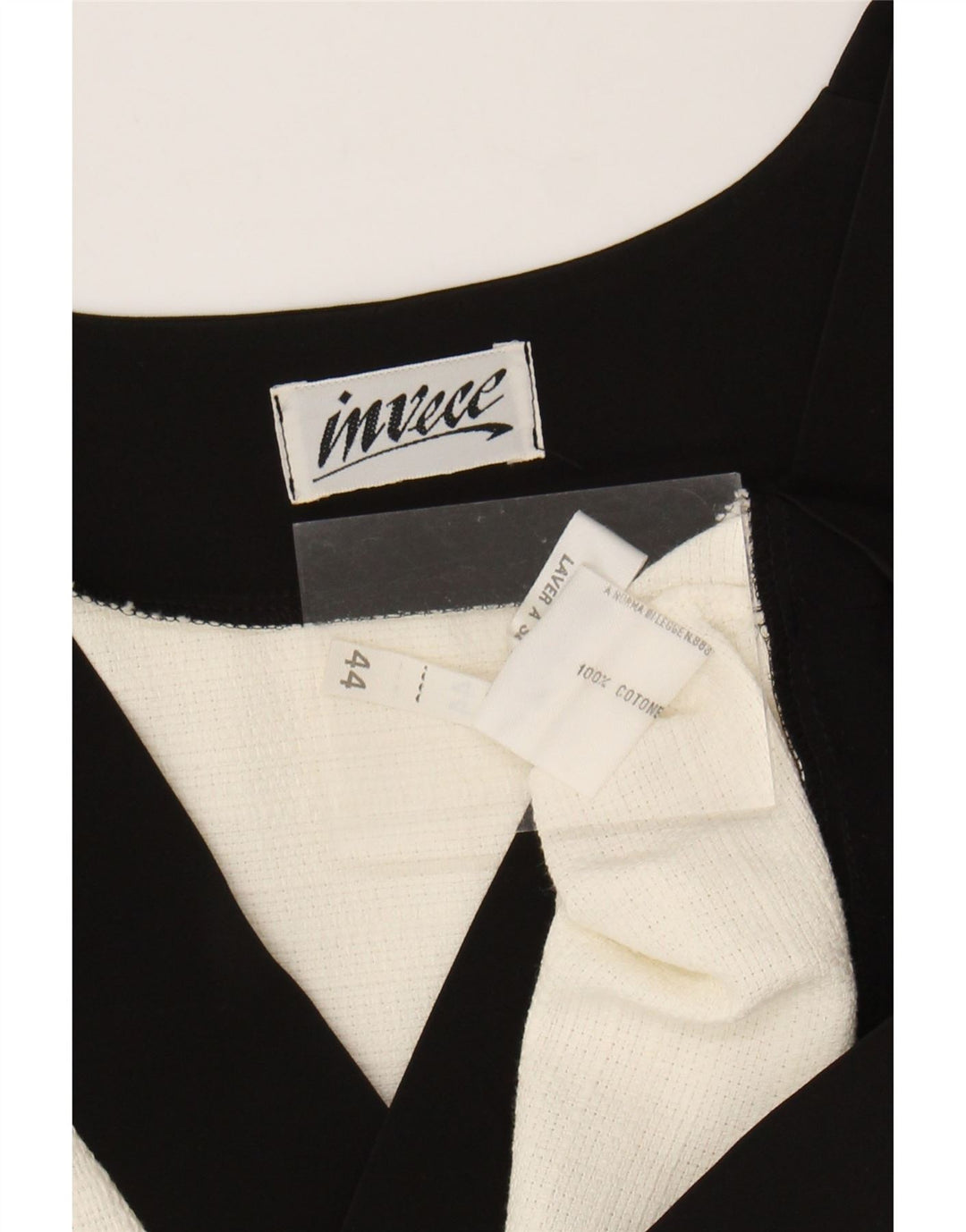 Vintage mujer Bolero Top EU 44 XL de algodón blanco