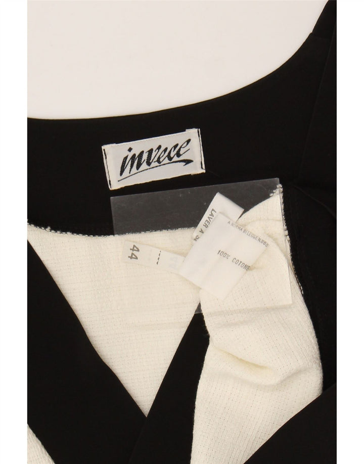 Vintage mujer Bolero Top EU 44 XL de algodón blanco