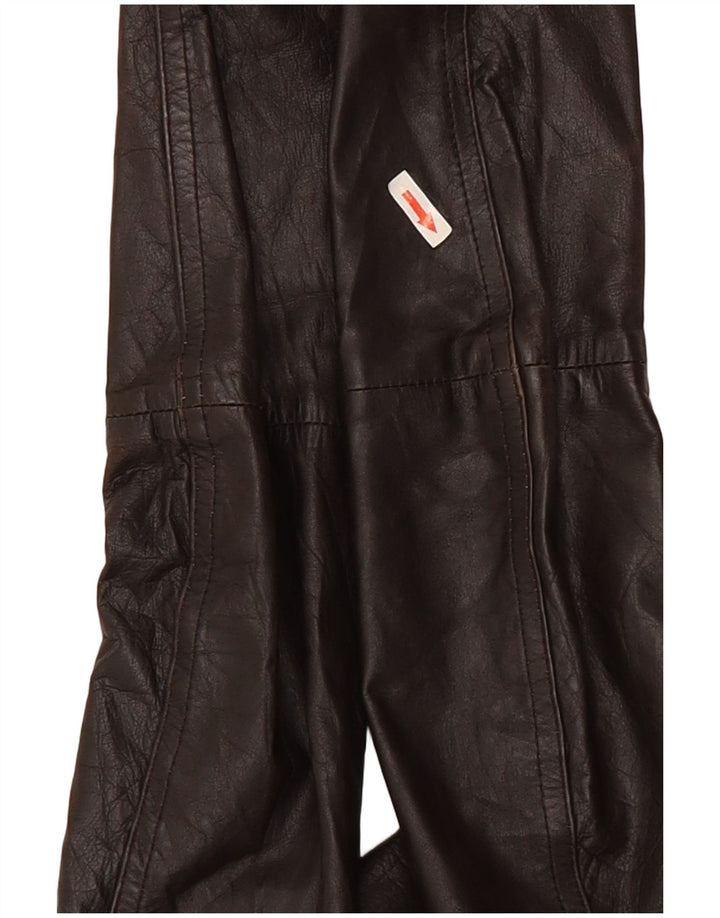 Bershka Chaqueta de cuero para mujer UK 42 Marrón medio