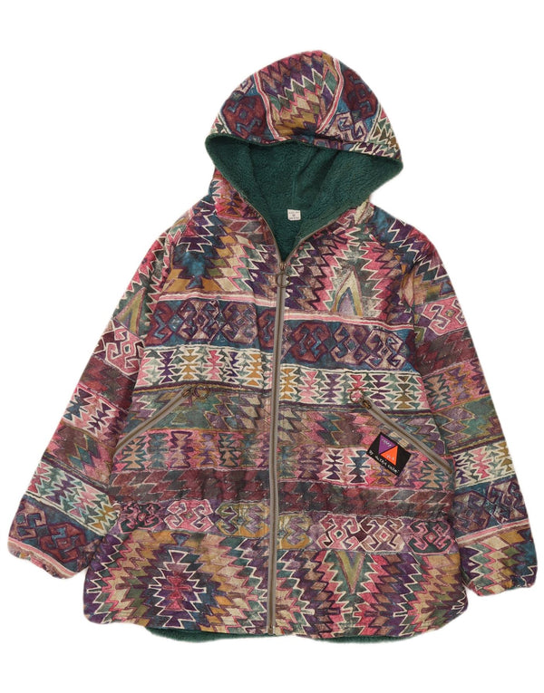 Crazy Idea - Chaqueta cortavientos con capucha para mujer, talla 40, talla M, multicolor